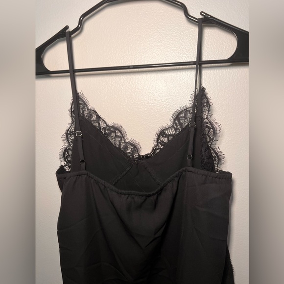 [lush] black lace trimmed tank top - Picture 5 of 7
